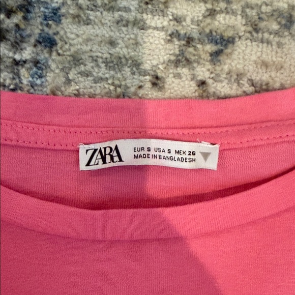 Zara Pink Ruffle Tank Top - Picture 3 of 3
